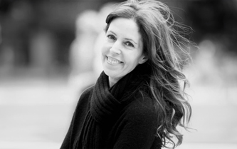 Black and white portrait of Carolyn Rowan