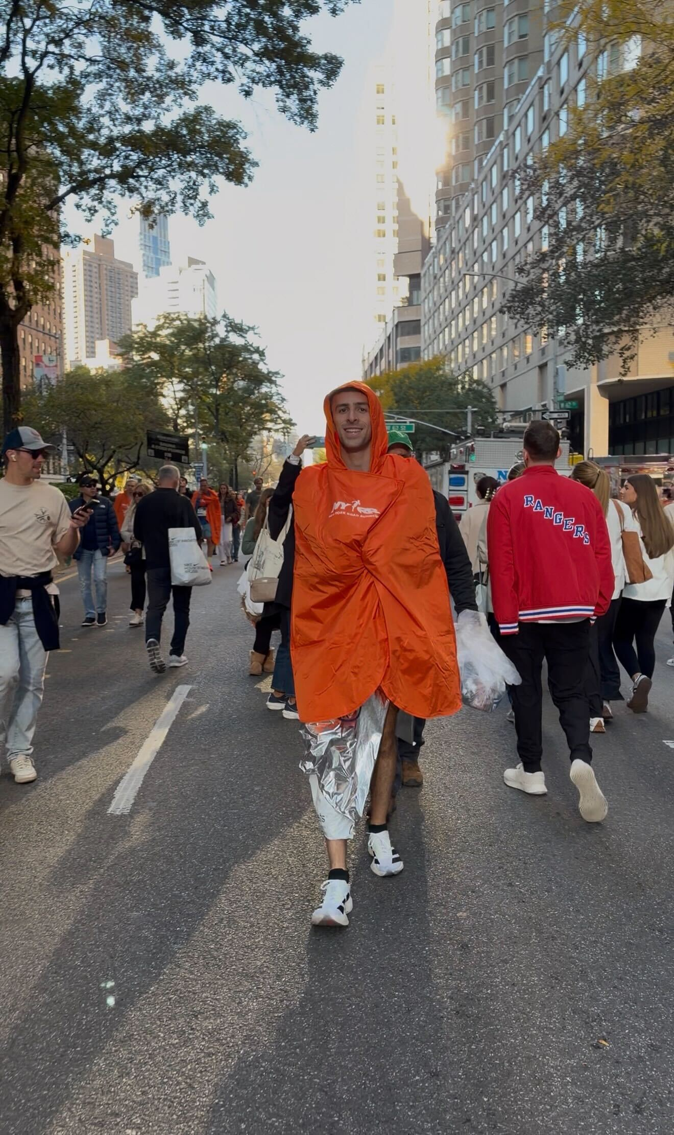 IBDKids marathon runner after the race