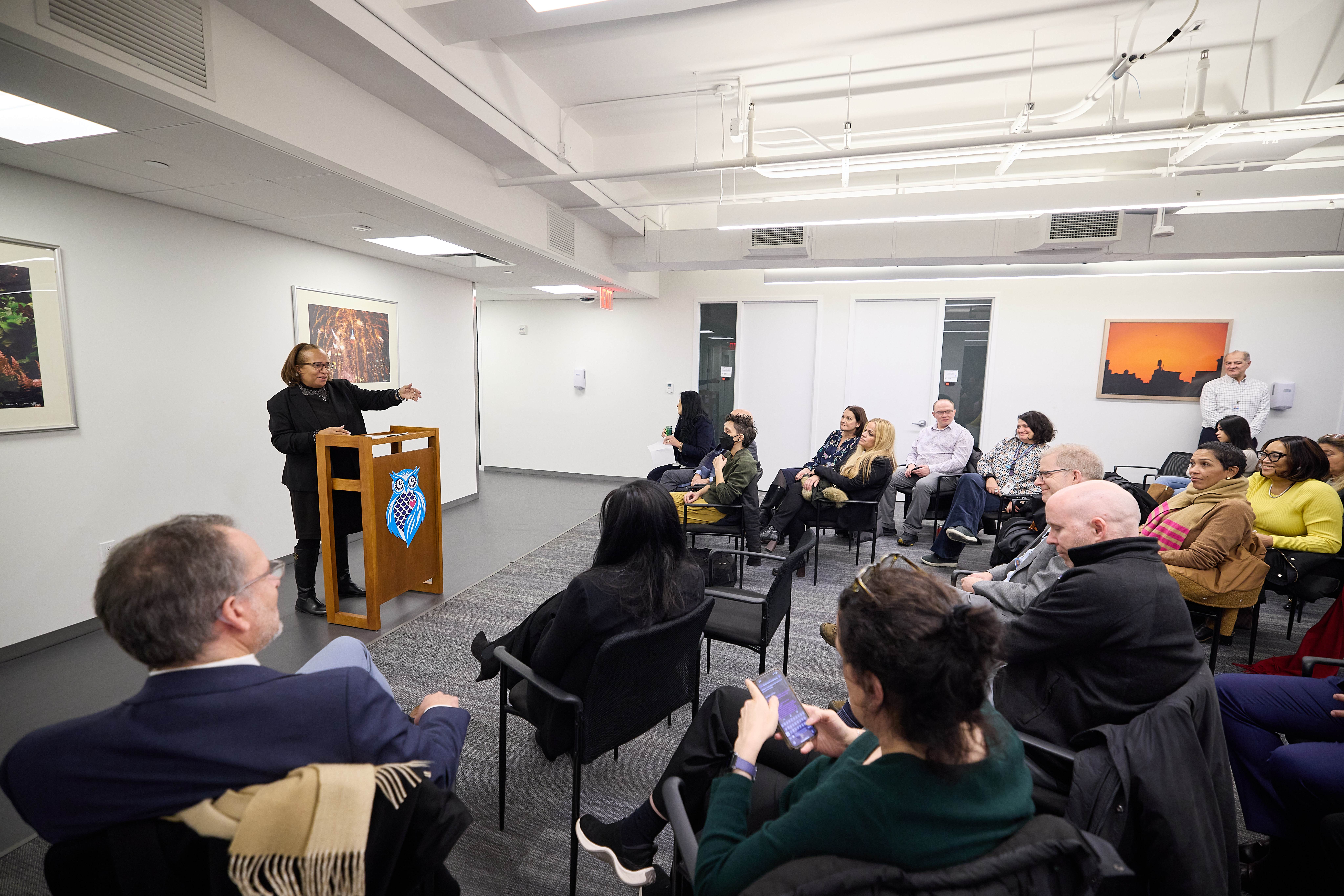 presentation at ribbon cutting