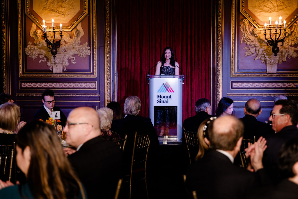 2026 MS Gala Dr. Katz Sand speaking at the podium