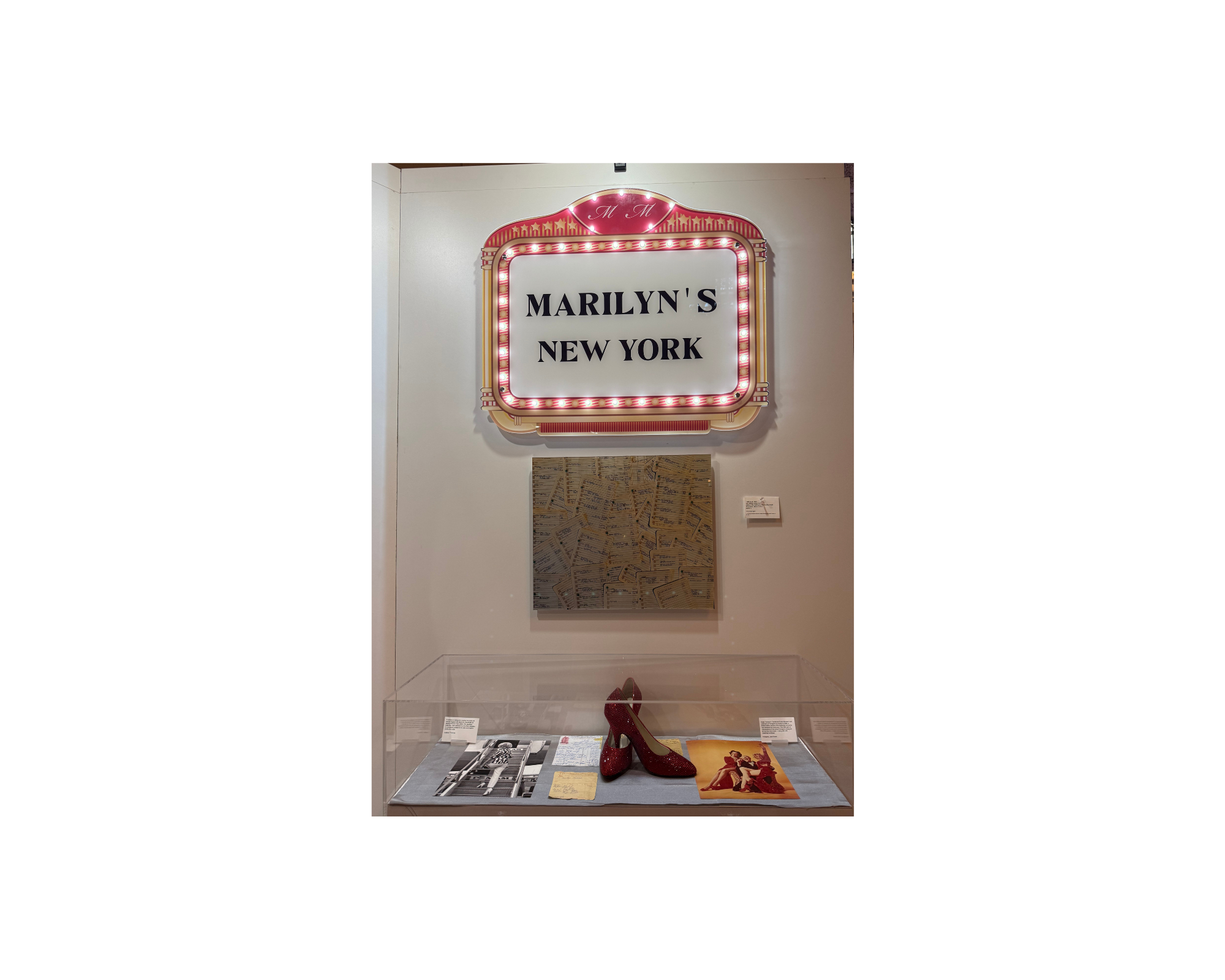 Exhibit signage in lights