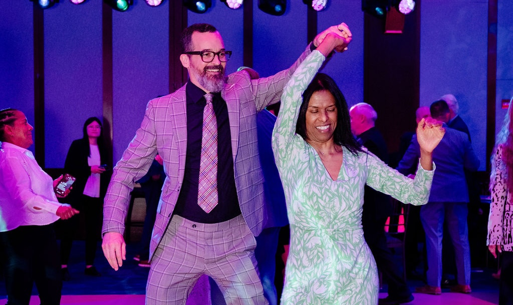 two people dancing