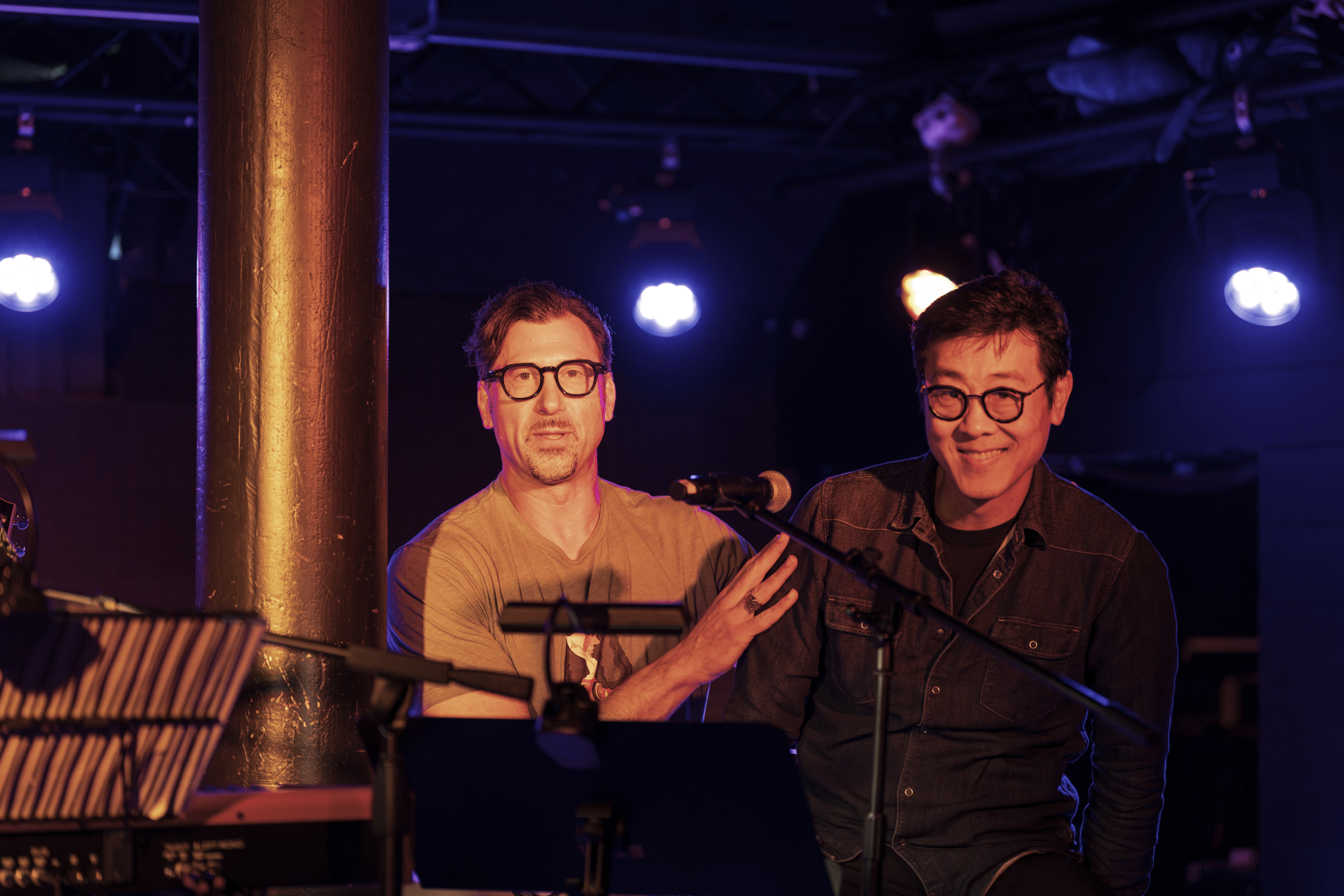 Seth and Dr. Ham onstage