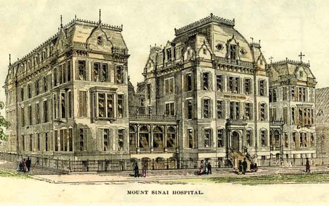 Mount Sinai Hospital circa 1852