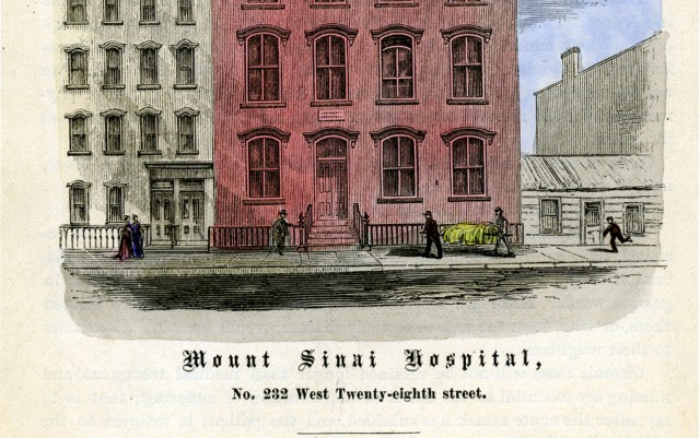 Mount Sinai Hospital historical post card