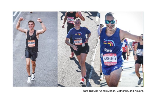 Team IBDKids 3 marathon runners collage