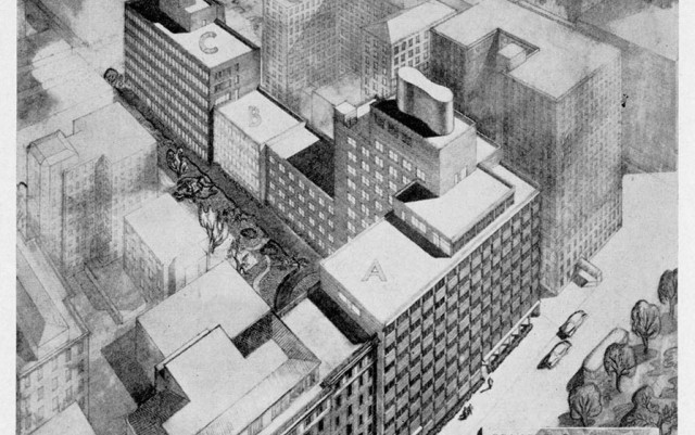 Rendering of Klingenstein Pavilion circa 1949