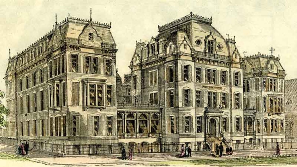 Mount Sinai Hospital circa 1852