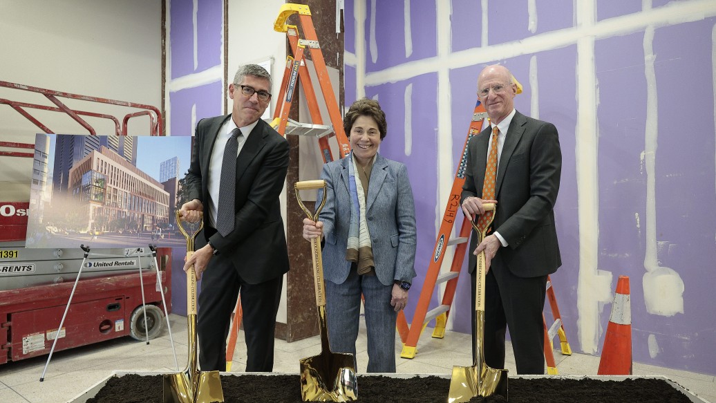 Mount Sinai CEO Brendan G. Carr, MD, MA, MS; Merryl H. Tisch, EdD, and James S. Tisch, Chairman Emeritus of the Mount Sinai Health System Boards of Trustees 