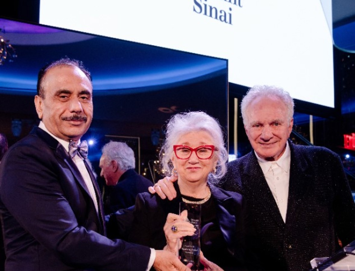 Dr. Tewari and the events honorees pose at the gala
