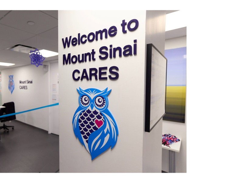 CARES space with owl logo