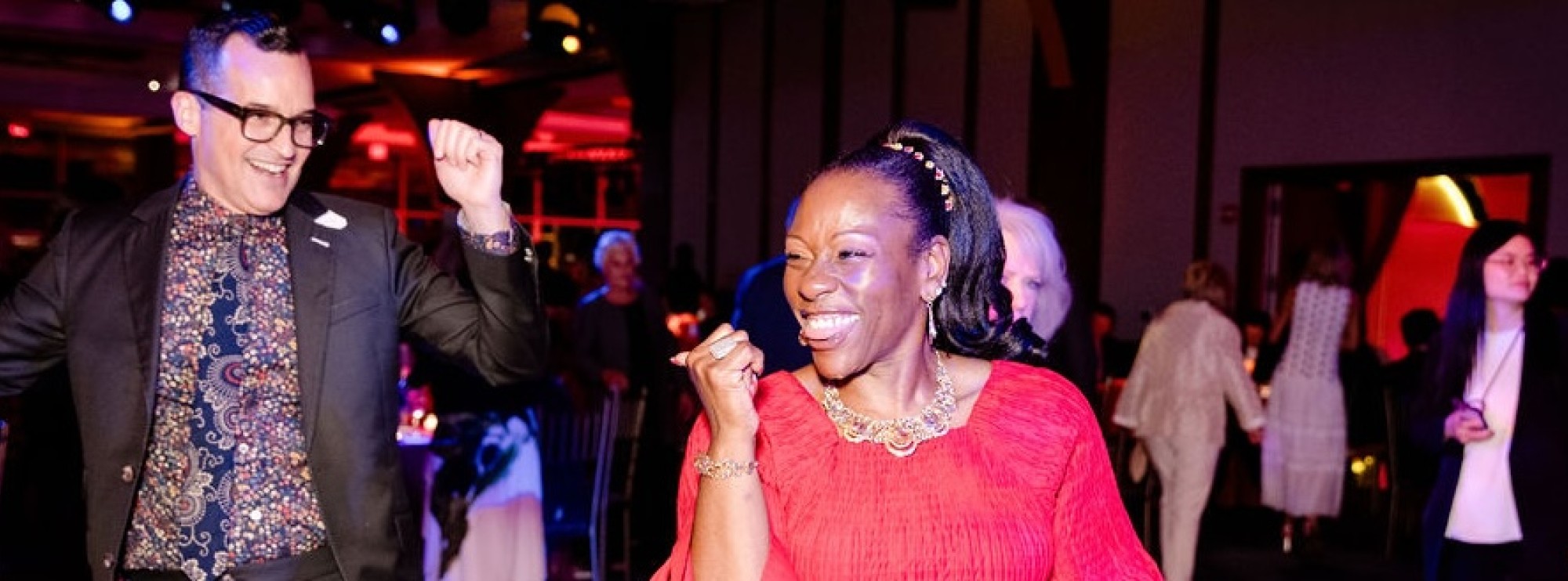 people dancing at the Crystal Party